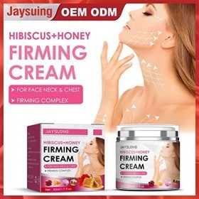 Botiniv Crème Raffermissante Hibiscus et Miel 50ml | Infusé avec de lextrait de Fleur dhibiscus, du Miel, du collagène et d