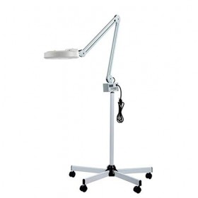 Gcxzq Loupe 5X LED Lampe avec Support de roulement à Bras réglable Bras pivotant Beauty Lampe de beauté for Tatouage Pliant S