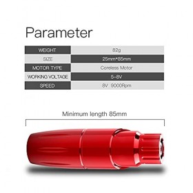 PRODCA Machine à Tatouer, Kit de Tatouage Set sans Fil avec Aiguilles de la Cartouche dalimentation de la Batterie Fournitur