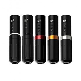 Machine à Tatouer, Machine de tatouage de tatouage sans fil portable Batterie de tatouage de batterie 1800mAh Color : Zwart