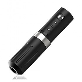 Machine à Tatouer, Machine de tatouage de tatouage sans fil portable Batterie de tatouage de batterie 1800mAh Color : Silve