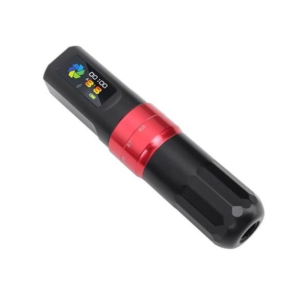 Stylo de Tatouage PortableFil, Course Réglable, Moteur Puissant, Longue Durée de Vie de la Batterie, Antidérapant, Compatible