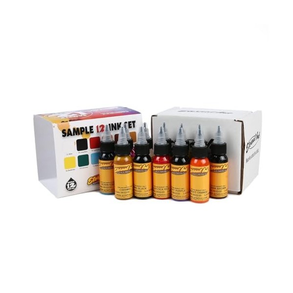 Tatouage À Encre De Revêtement Dombrage Tatouage Kit Pigmentaire De Pigment Couleur Dorigine 30 Ml Par Bouteille 12 Colorid