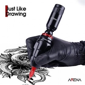 TAMNAN Ensemble de stylos rotatifs for Machine à tatouer avec 2 Mini Piles sans Fil et Aiguille à Cartouche 20 pièces for tat