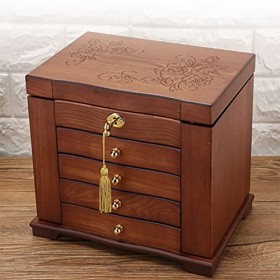 Cosmetics Storage Box Antique Jewelry One Desktop Rack Jewelry Skin Care Products Lipstick Makeup Table Makeup Box