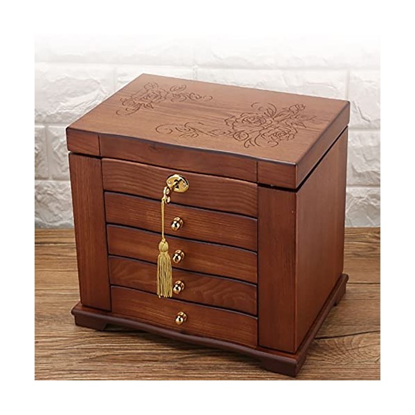 Cosmetics Storage Box Antique Jewelry One Desktop Rack Jewelry Skin Care Products Lipstick Makeup Table Makeup Box