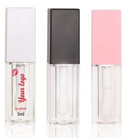 COSIDEA Tubes de gloss à lèvres carrés vides de 5 ml avec grands conteneurs de gloss à lèvres personnalisez le logo 