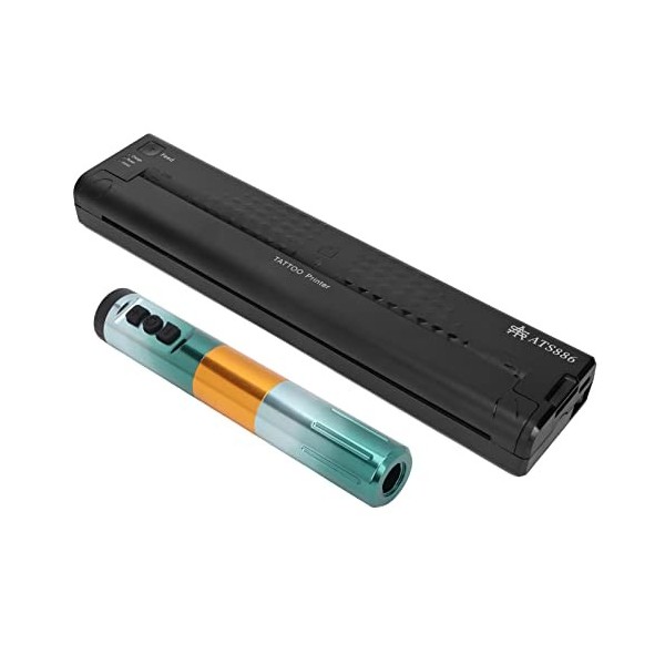 Machine de Transfert de Tatouage USB Haute Résolution, Stylo de Tatouage Fil pour Doublure et Shader, Longue Durée de Vie de