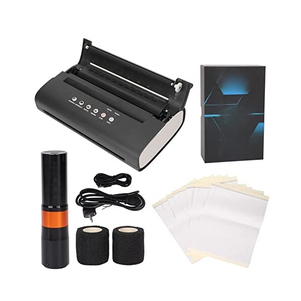 Tattoo Transfer Stencil Machine Set Copier Printer Kit de Tatouage Thermique Imprimante Copieur avec Stylo de Tatouage sans F