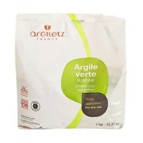  ARCILIA Argiletz - Argile Verte - Poudre Surfine - Sachet 1kg