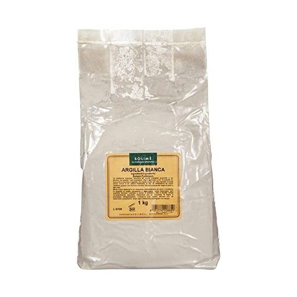 Argile blanche Superventilée pour traitements purifiants de la peau et des cheveux – 1 kg – Produit à base de plantes fabriqu