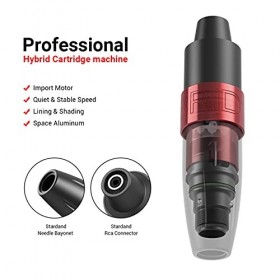 BASENOW Kit de Stylo de Tatouage Rotatif, Fournitures de Tatouage pour Artistes de Tatouage, Machine de Tatouage de Cadre en 