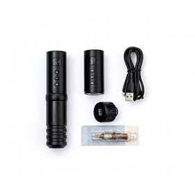 Machine à Tatouer, Machine de tatouage sans fil Machine sans brosse de machine avec batterie Set complet Kit de tatouage Co
