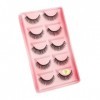 UAMOU Faux-Cils en vison 3D pelucheux, 10/50/100 boîtes, maquillage naturel, Long Volume, en vrac, personnalisés Cheerfully 