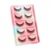 UAMOU Faux-Cils en vison 3D pelucheux, 10/50/100 boîtes, maquillage naturel, Long Volume, en vrac, personnalisés Cheerfully 