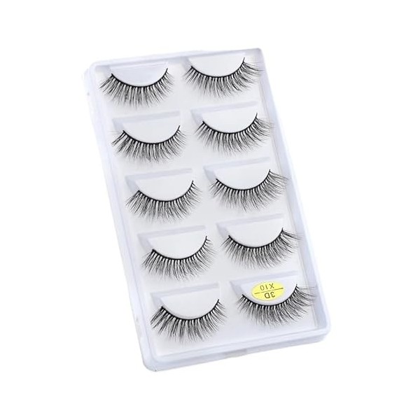 UAMOU Faux-Cils en vison 3D pelucheux, 10/50/100 boîtes, maquillage naturel, Long Volume, en vrac, personnalisés Cheerfully 