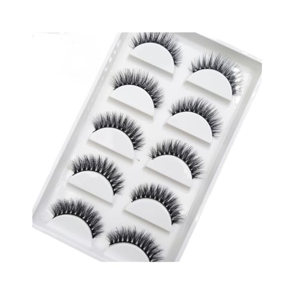 UAMOU 10/50/100 boîtes 5 paires de Faux Cils naturels Faux Cils maquillage 3d Extension de Cils de vison Cils de vison Faux C