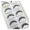 UAMOU 10/50 boîtes 5 paires de Faux Cils 3D en vison, doux, maquillage, Faux Cils Cilios Maquiagem Cheerfully Color : 5Pairs