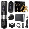 INGKE Kit Stylo Machine Tatouer sans Fil Tatouage Batterie Stilo Moteur sans Noyau avec 2400mah Batterie Tatouage pour Tatoue