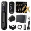 INGKE Kit Stylo Machine Tatouer sans Fil Tatouage Batterie Stilo Moteur sans Noyau avec 2400mah Batterie Tatouage pour Tatoue