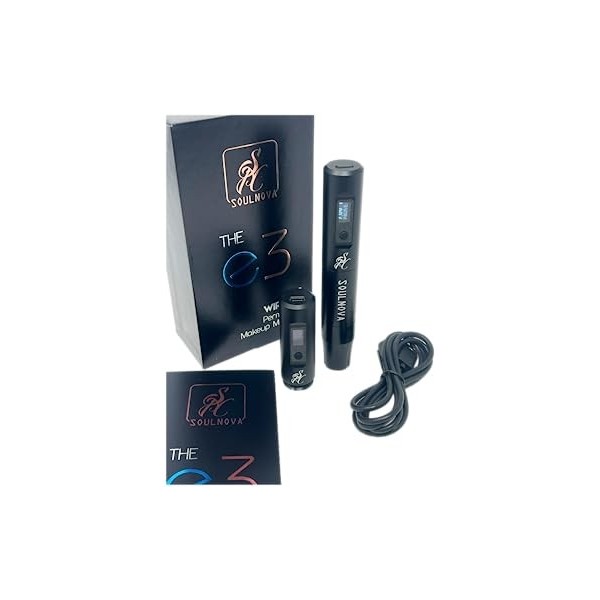 INKgrafiX® AVA Professional PMU Pen Soul Nova avec 2 batteries – Studio professionnel – Maquillage permanent – Machine à tato