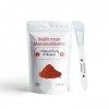 Argile rouge montmorillonite ECO-CERT avec pinceau applicateur en silicone - Nettoie les pores en profondeur, hydrate et adou