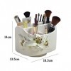 Organisateur de Maquillage Rotatif, Rangement cosmétique Rotatif à 360 degrés avec pour Rouges à lèvres, Eye-Liners, Crayons 