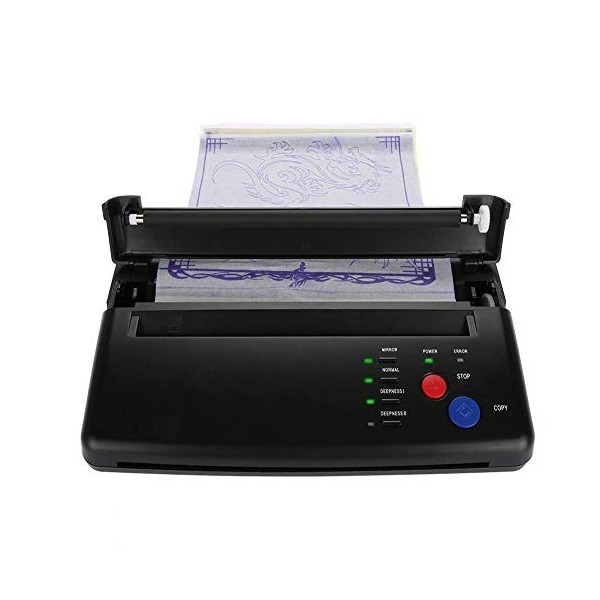 BYCDD Imprimante de Tatouage, Papier Tattoo imprimante Portable Transfert de Tatouage Pochoir Copieur Thermique Machine dimp