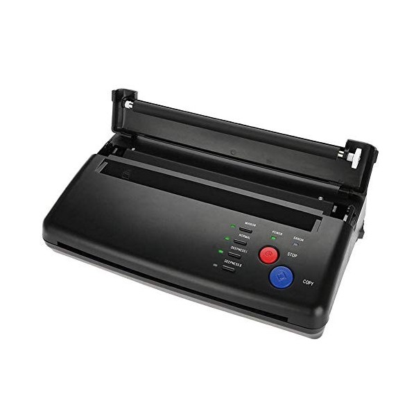 BYCDD Portable Imprimante de Tatouage, Machine de Transfert Tatouage Papier Imprimante Thermique pour Tattoo Artist Alimenta