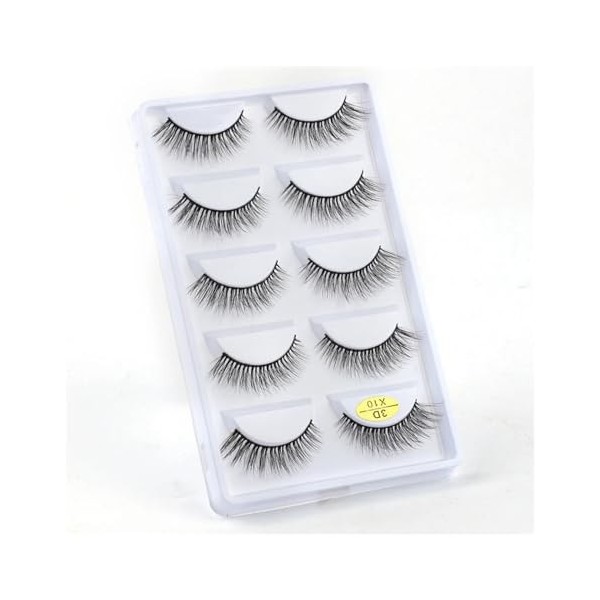 UAMOU 10/50/100 boîtes de Cils de vison moelleux 3D Cils de vison maquillage naturel Long Volume Faux Cils en vrac Faux Cils 