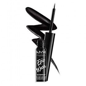 NYX PROFESSIONAL MAKEUP Epic Wear Semi Perm Lqd Lnr Black Eyeliner, 01 Black, 3.50 ml Lot de 1 Eyeliner / Khôl / Crayon