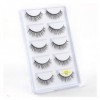 UAMOU 10/50/100 boîtes de Cils de vison moelleux 3D Cils de vison maquillage naturel Long Volume Faux Cils en vrac Faux Cils 