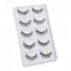 UAMOU 10/50/100 boîtes de Cils de vison moelleux 3D Cils de vison maquillage naturel Long Volume Faux Cils en vrac Faux Cils 