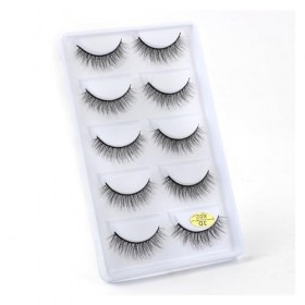 UAMOU 10/50/100 boîtes de Cils de vison moelleux 3D Cils de vison maquillage naturel Long Volume Faux Cils en vrac Faux Cils 
