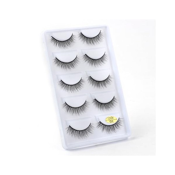 UAMOU 10/50/100 boîtes de Cils de vison moelleux 3D Cils de vison maquillage naturel Long Volume Faux Cils en vrac Faux Cils 