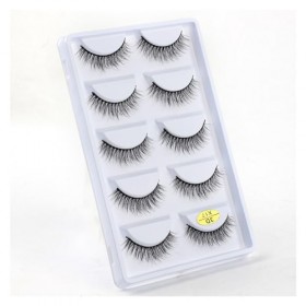 UAMOU 10/50/100 boîtes de Cils de vison moelleux 3D Cils de vison maquillage naturel Long Volume Faux Cils en vrac Faux Cils 