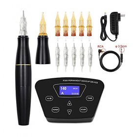 PRODCA Machine à Tatouer, Set de Tatouage Rotatif Tattoo Kit de Tatouage Machine de Maquillage Permanent Machine de Tatouage 