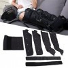 Masseur de Jambes et de Pieds, 4 Sacs de Gaz, Bottes de Compression, Soulagement de la Raideur à 3 Temps, 9 Forces, 6 Modes p