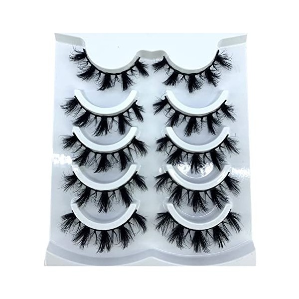 Demasiado 500 paires/100 boîtes 3D Vison Cils Cheveux naturels Faux Cils Longs 100% Dramatique Maquillage des Yeux Faux Cils 