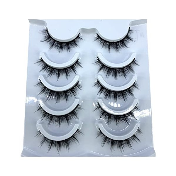 Demasiado 500 paires/100 boîtes 3D Vison Cils Cheveux naturels Faux Cils Longs 100% Dramatique Maquillage des Yeux Faux Cils 