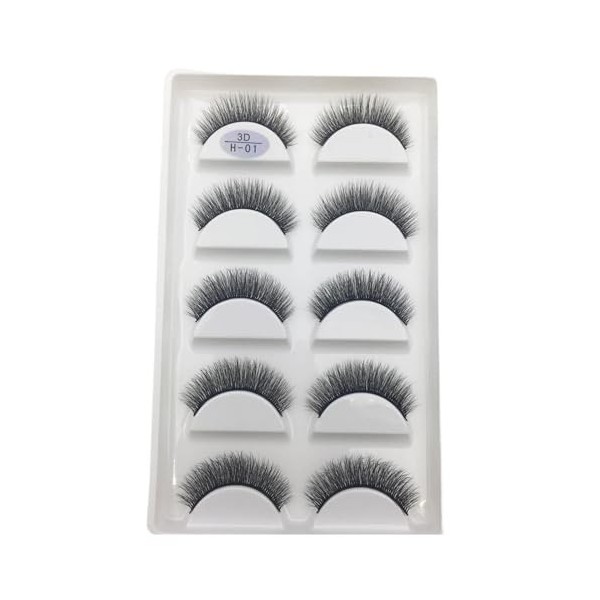 UAMOU 16 Style 10/50 boîtes 3D Cils de vison naturel croix Faux Cils longs maquillage en désordre Cils Faux Cils Maquillaje C