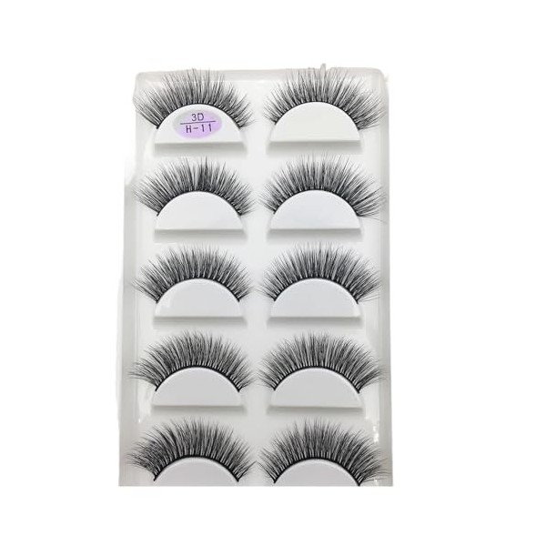 UAMOU 16 Style 10/50 boîtes 3D Cils de vison naturel croix Faux Cils longs maquillage en désordre Cils Faux Cils Maquillaje C