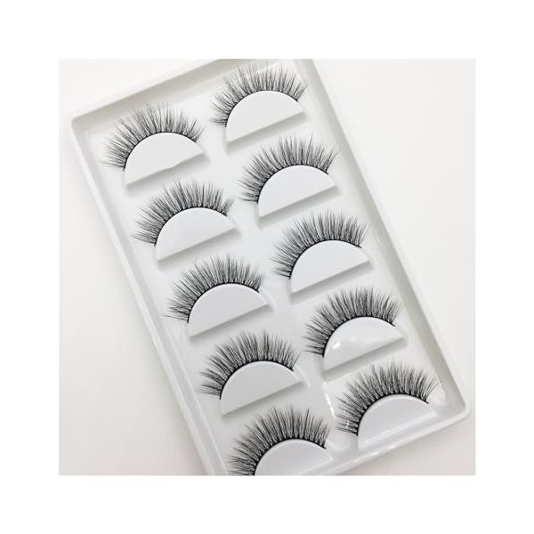 UAMOU 16 Style 10/50 boîtes 3D Cils de vison naturel croix Faux Cils longs maquillage en désordre Cils Faux Cils Maquillaje C