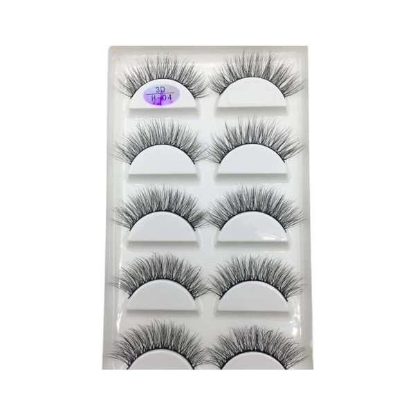 UAMOU 16 Style 10/50 boîtes 3D Cils de vison naturel croix Faux Cils longs maquillage en désordre Cils Faux Cils Maquillaje C