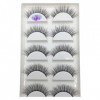 UAMOU 16 Style 10/50 boîtes 3D Cils de vison naturel croix Faux Cils longs maquillage en désordre Cils Faux Cils Maquillaje C