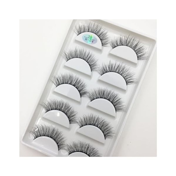 UAMOU 16 Style 10/50 boîtes 3D Cils de vison naturel croix Faux Cils longs maquillage en désordre Cils Faux Cils Maquillaje C