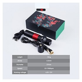 Générique Tatouage Présentation de la Machine de Tatouage rotative de la Batterie de Batterie sans Fil de laffichage à LED A