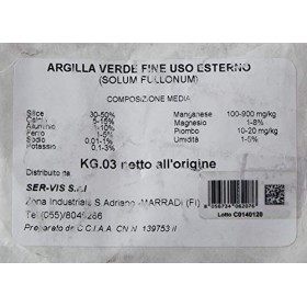 Dr. Giorgini argile - G, vert, 3000 g
