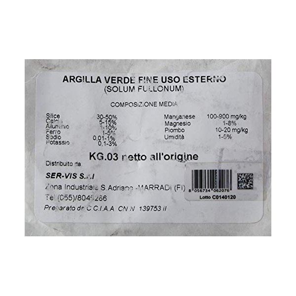 Dr. Giorgini argile - G, vert, 3000 g