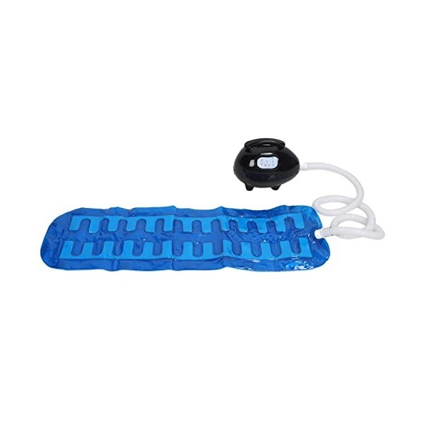 Tapis de Massage à Bulles pour Baignoire, Masseur Thermique avec Télécommande Noire, Antidérapant, Réduit la Graisse, Soulage